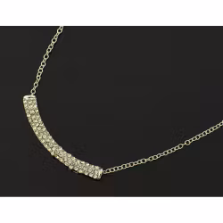 Exklusivt halsband silvrigt