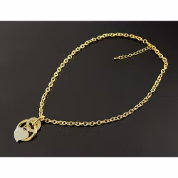 Vackert halsband med ett hjärta