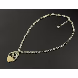 Vackert halsband med ett hjärta