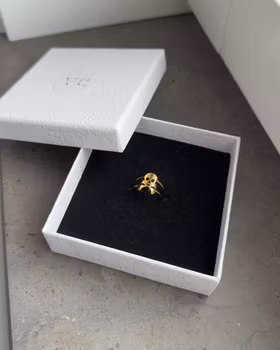 Dödskalle ring guld