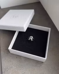 Dödskalle ring Silver