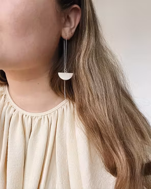 Cleopatra - handgjorda örhängen i återvunnet silver