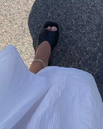 Anklet - fotlänk i återvunnet silver