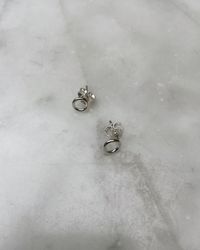 Ring-stud - litet örhänge i återvunnet silver