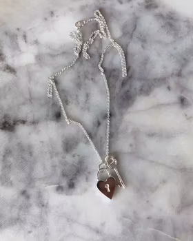 My heart - handgjort silverhalsband