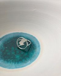 Open Circle Ziggy - handtillverkad ring i återvunnet silver