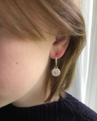 Moon Plain Hoops - enkla örhängen i återvunnet silver