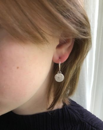 Moon Plain Hoops - enkla örhängen i återvunnet silver