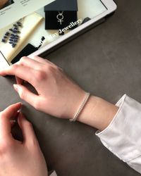 Chain - klassiskt armband i återvunnet silver