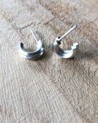 CircleRecycle - enkla örhängen i återvunnet silver