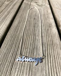 Always - handtillverkat halsband i återvunnet silver