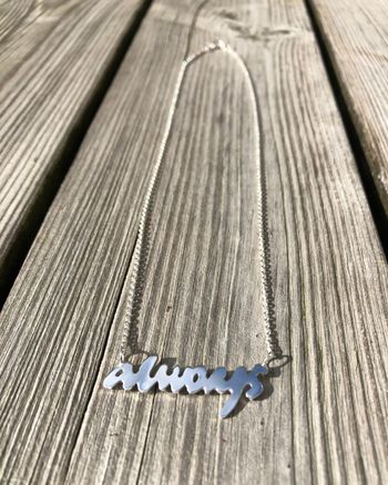 Always - handtillverkat halsband i återvunnet silver