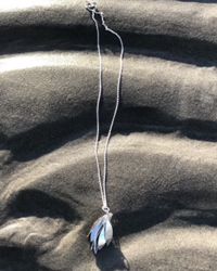 Leafs - handgjort halsband i återvunnet silver