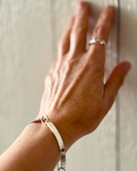 The 70s - handgjort armband i återvunnet silver
