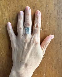 Nolite - handgjord ring i återvunnet silver