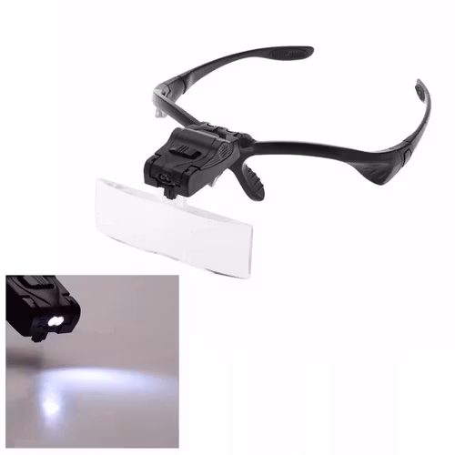 Förstoringsglasögon med LED-belysning