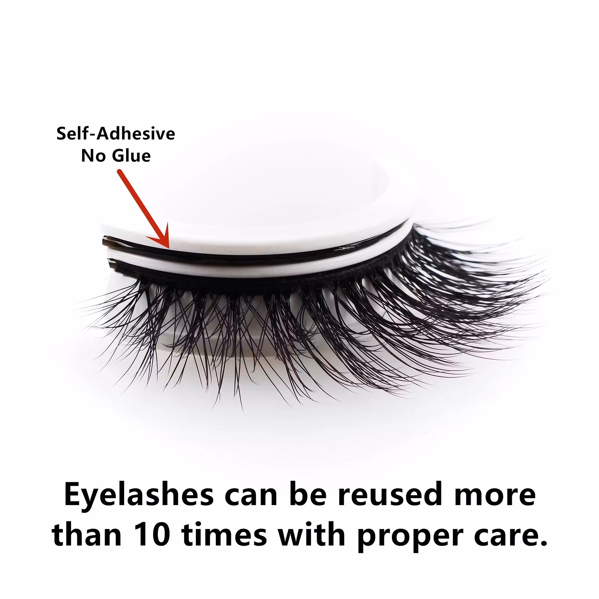 Återanvändbara självhäftande ögonfransar - 302