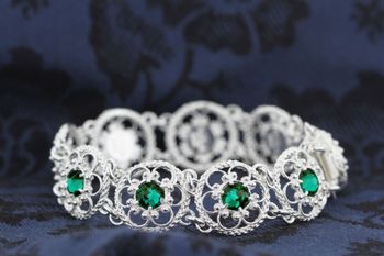 Armband med krystall Nostalgi