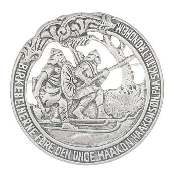 Brosje Birkebeiner nål 2 str