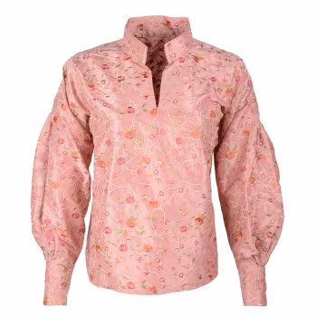 Bunadskjorte Piz Sion silke, Rosa
