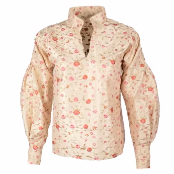 Bunadskjorte Piz Sion silke, creme