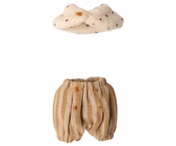 Maileg Prins Storebror Mus med Krona - Ljusblå Blå