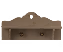 Maileg Dekoration Vägg Hylla med Krokar Vintage