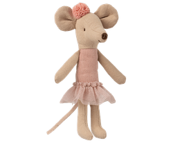 Maileg Ballerina Storasyster Mus med Ballerinakjol och Hårband - Rosa