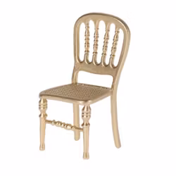 Maileg Stol till Mus Guld - Guldstol till Dockskåpet