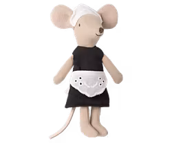 Maileg Servitris Mus med Magneter i Händerna - Maid Mouse