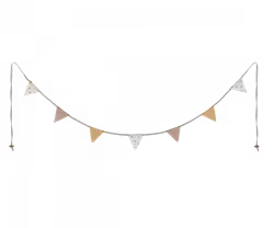 Maileg Vimpelgirlang Dekoration till Dockhuset - Små Vimplar Mini Girlang 108 cm