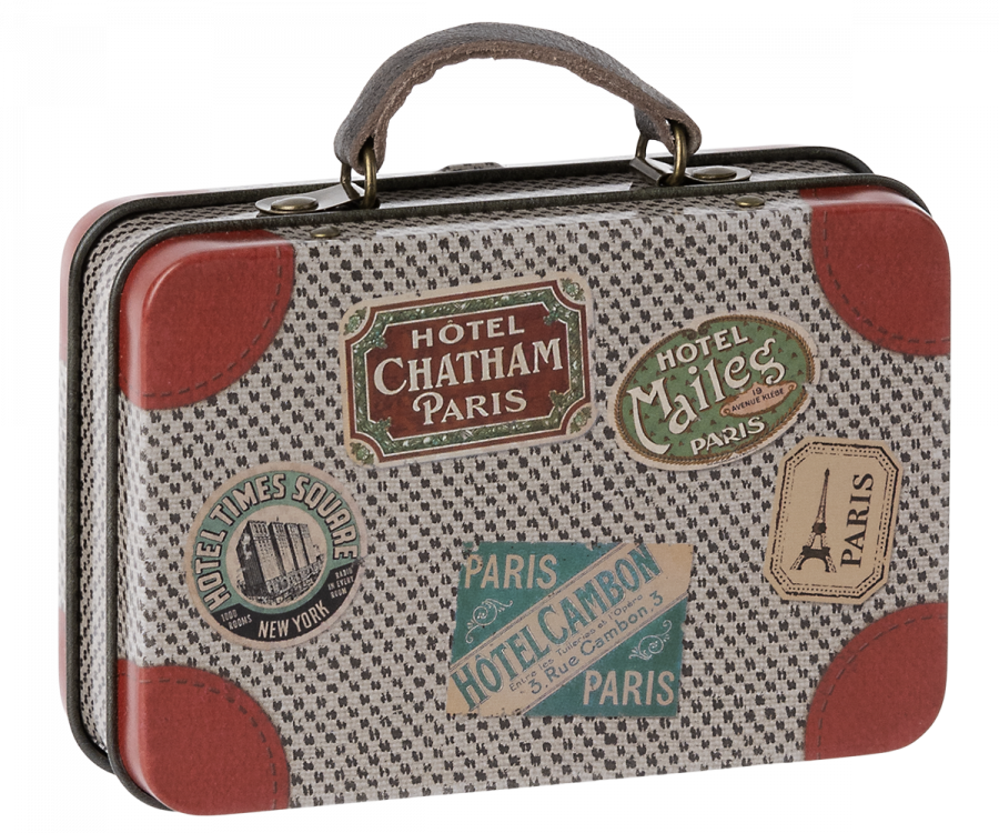 Maileg Resväska i Metall - Vintage Travel Grå