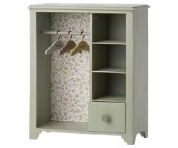 Maileg Garderob Stor med Galgar - Grön