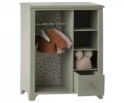 Maileg Garderob Stor med Galgar - Grön