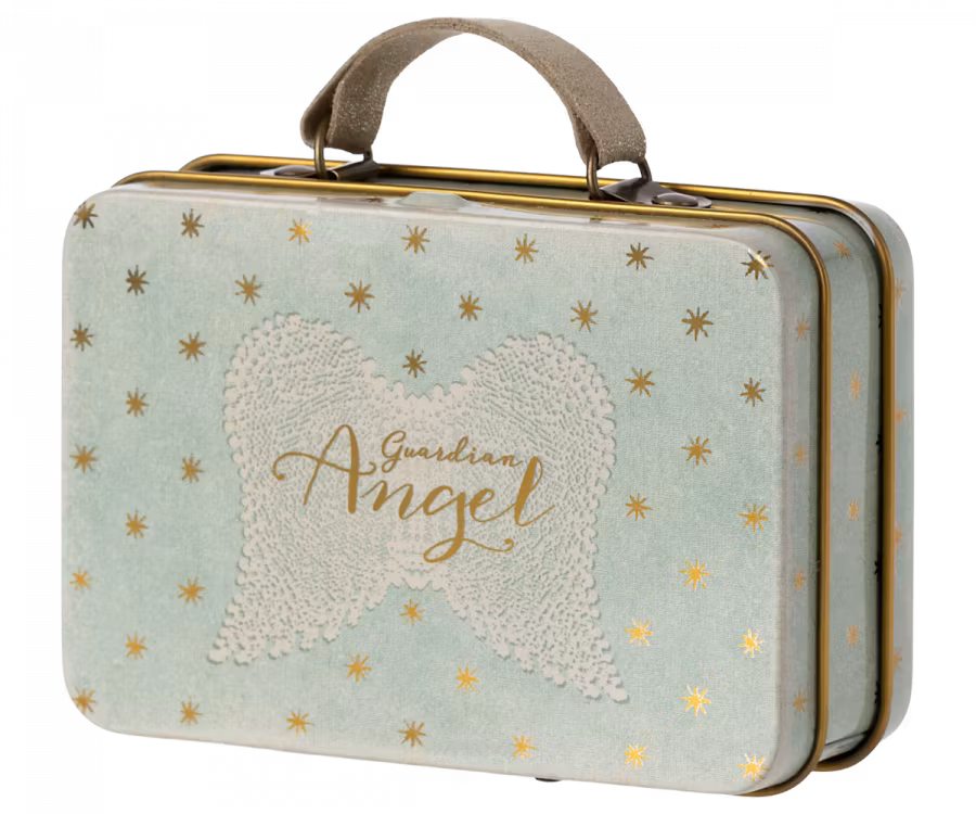 Maileg Skyddsängel Ängel Mus i Resväska - Angel Mouse Little Sister