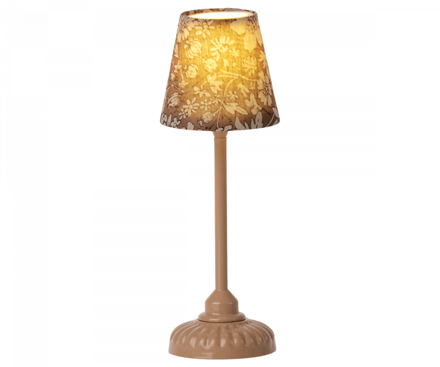 Maileg Vintage Golvlampa Liten Blommig Rosa