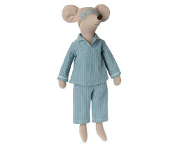 Maileg Maxi Mus med Pyjamas och Sovmask 49 cm