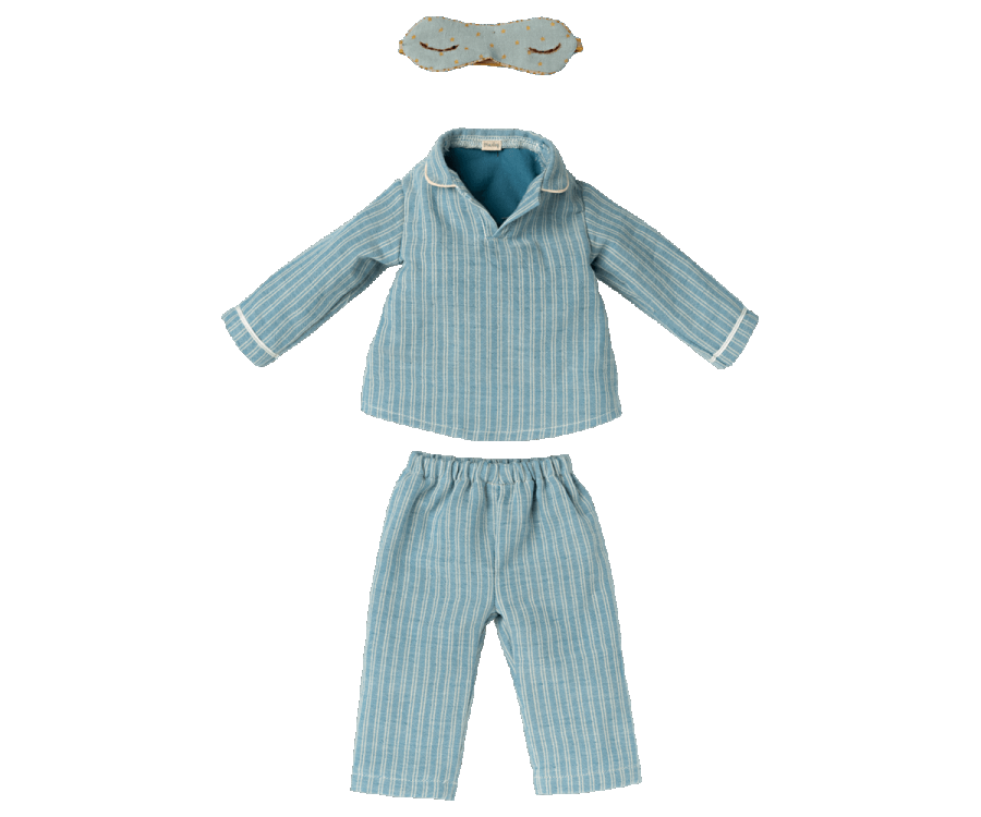 Maileg Maxi Mus med Pyjamas och Sovmask 49 cm