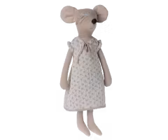 Maileg Maxi Mus med Nattlinne och Sovmask 49 cm
