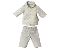 Maileg Kläder till Kanin Storlek 1 - Blå Mönstrad Pyjamas