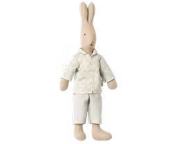 Maileg Kläder till Kanin Storlek 1 - Blå Mönstrad Pyjamas