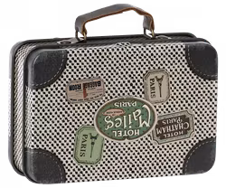 Maileg Resväska i Metall - Vintage Travel Offwhite
