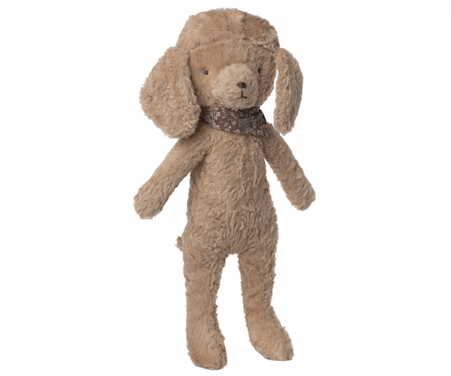 Maileg Pudel Hund Valp med Hängande Öron och Scarf - Poodle Dog Plush