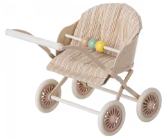 Maileg Stroller Sittvagn Baby Mus Rosa