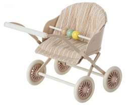 Maileg Stroller Sittvagn Baby Mus Rosa