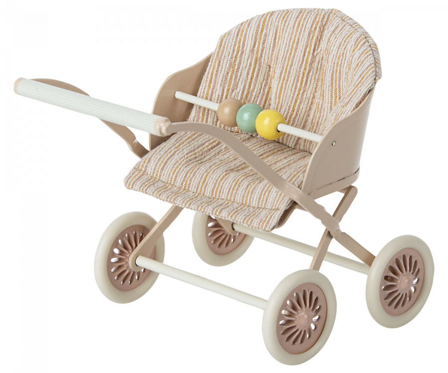 Maileg Stroller Sittvagn Baby Mus Rosa