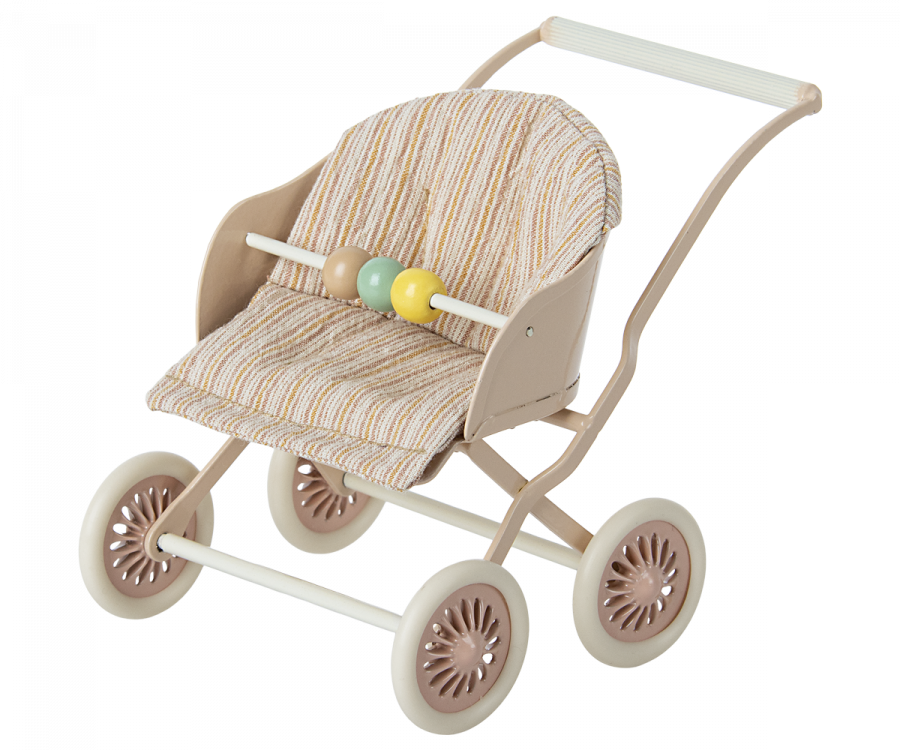 Maileg Stroller Sittvagn Baby Mus Rosa