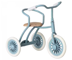 Maileg Cykel Trehjuling till Mus Blå med Magneter i Handtaget