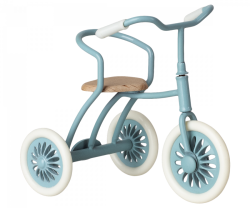 Maileg Cykel Trehjuling till Mus Blå med Magneter i Handtaget