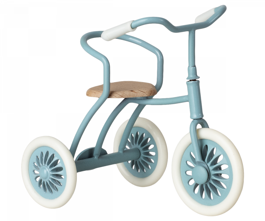 Maileg Cykel Trehjuling till Mus Blå med Magneter i Handtaget
